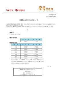 預金金利の変更について(2026．10)のサムネイル